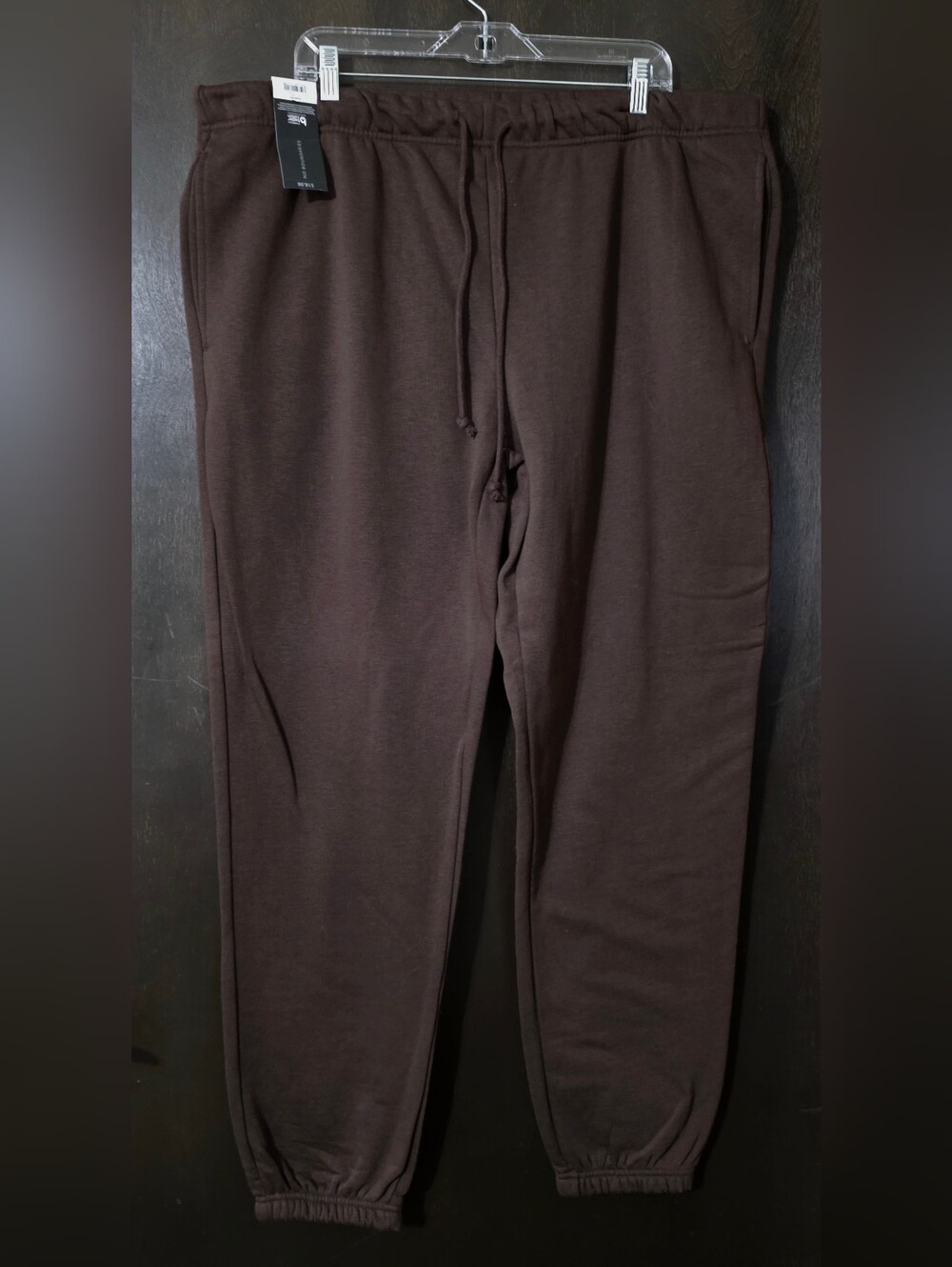 Men's No Boundaries Brown Jogger Sweatpants Relaxed Fit Unisex Size XL